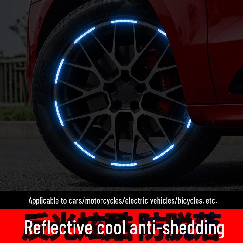 Универсальные светоотражающие наклейки на ступицы колес автомобиля — защита от царапин и декоративные модификации шин