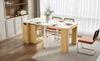 Kitchen Island with Casters, Extendable Dining Table with Removable Tabletop, Serves as Sideboard, Bar Table for Kitchen and Dining Room (Natural)
