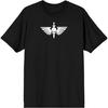 Warhammer 40000 Не Знает Страха Мужская Черная Футболка с Графикой Спереди и Сзади