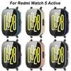 Full Coverage Protective Case PC+Tempered Cover Shell Screen Protector for Redmi Watch 5 Active