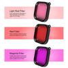 Underwater Dive Filters for Gopro Hero 13 12 11 10 9 8 Black Waterproof Housing Diving Red Light Close-Up Macro Filters