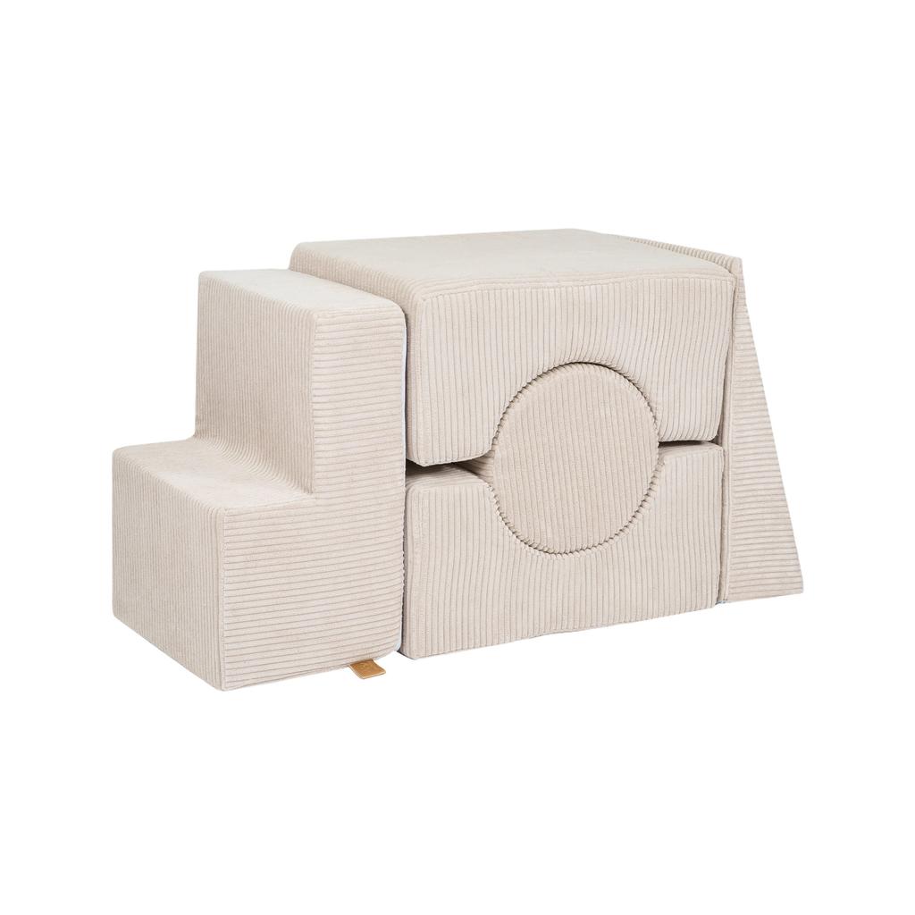 Набор для активных игр MeowBaby®, набор из 5 предметов, безопасный для использования в помещении, мягкая детская интерактивная игрушка из пенопласта для ползания, вельвет