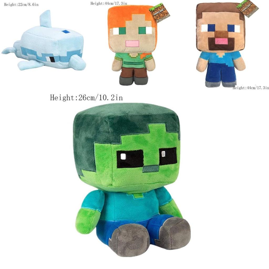 Minecraft Soft Plush Toy Animal Stuffed Pixel Doll Gift For Kids