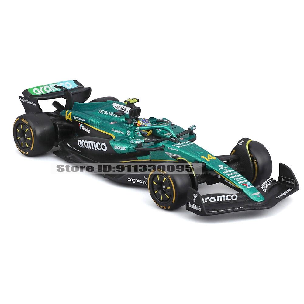 Ббураго 1:43 2025 F1 AMR25 Aston Martin №14 Фернандо Алонсо №18 Лэнс Стролл модель автомобиля сплав модель автомобиля игрушка коллекция