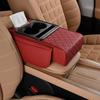 Car Armrest Cushion,5-In-1 Center Console Cover With 2 Storage Bags Cup Holder, Tissue Box Slot, Phone Slot For Sedans, Car Accessories Interior