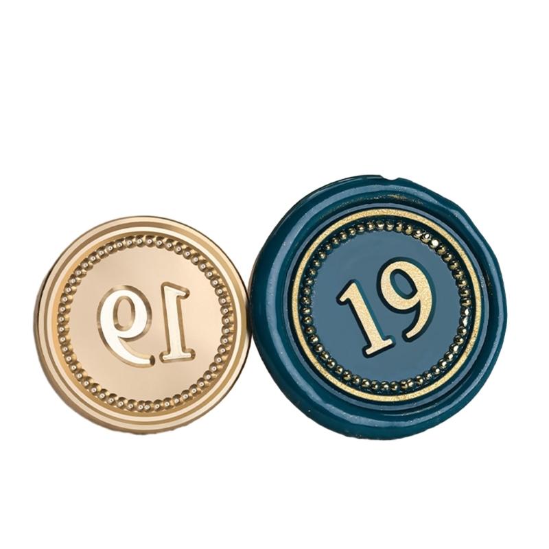 Печать из сургуча Серия номеров Печать для сургуча для DIY Конверта Свадебного приглашения Поздравительной открытки Скрапбукинга Письма