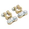 1 Pair of Car Battery Terminals Corrosion Resistance Metal Battery Terminal Clamp Connectors for