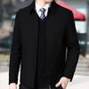 High Quality New Brand Casual Fashion Lapel Autumn Winter Mens Coat 2022 Men Clothing Fashion Jacket Solid Classic Windbreaker