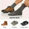 5pairs Warm Winter Socks Simple Cold Resistant Socks Basic Men Socks  Men Boy