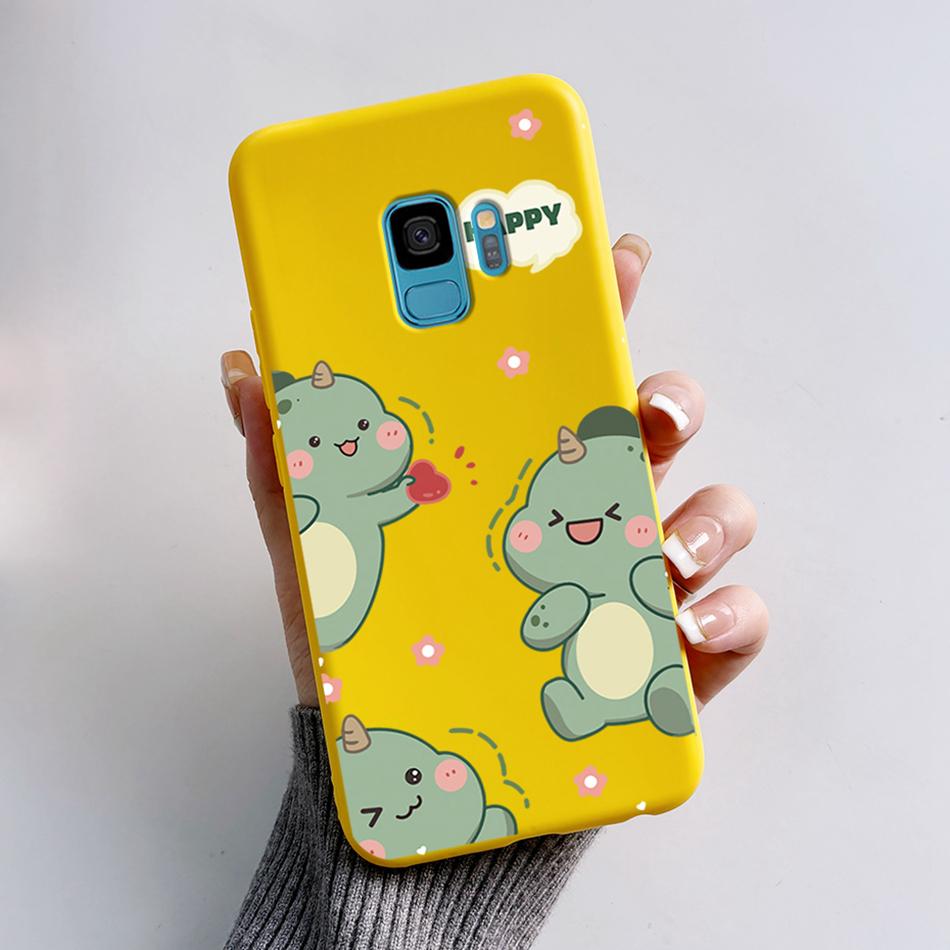 Case For Samsung Galaxy S9 S 9 Plus Phone Cover Cute Cat Cartoon Bear Frog Soft TPU Coque For Samsung S9 Bumper S9+ S9PLUS Funda