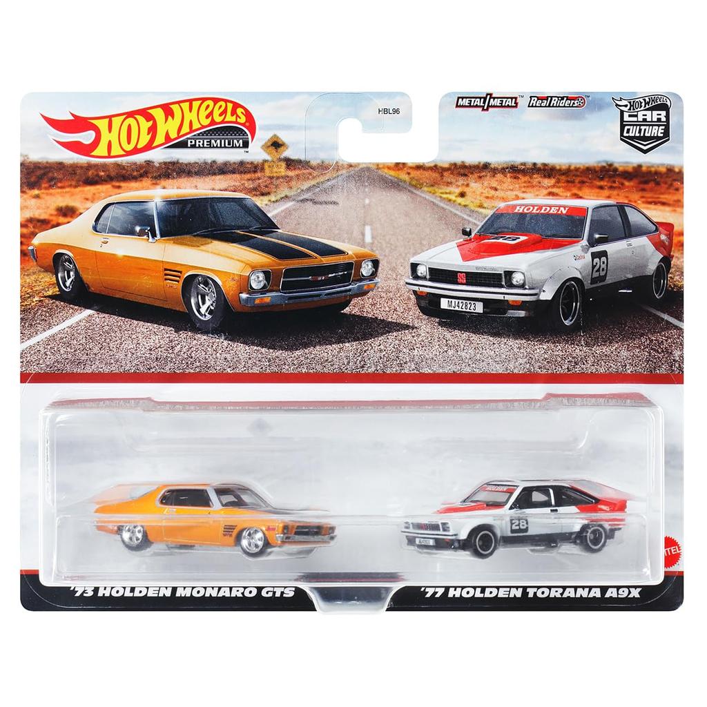Hot Wheels Премиум-набор из 2-х моделей Holden Monaro GTS и Holden Torana A9X HKF50 '73 / '77 [Возраст 3+]
