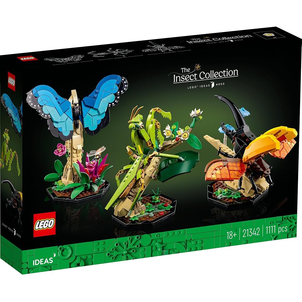 LEGO Ideas Insect Collection Toy Building Blocks for Kids and Adults 21342