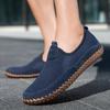 Летняя мужская повседневная обувь, уличная дышащая сетчатая мужская обувь, модные повседневные кроссовки на плоской подошве, мужские мокасины, мягкая обувь для ходьбы