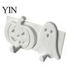 Door And Tile Hook Pumpkin Ghost Key Hook, 3D Printed Halloween Wall Decor, No Residue Adhesive Self Holder, Drill Hanging Face