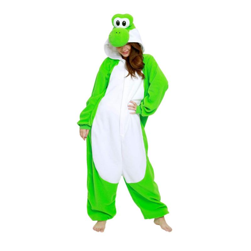 Кигуруми Женские Комбинезоны для Хэллоуина Косплей Костюм Флисовый Рождественский Наряд Пижамы Одежда для Сна Мультяшный Комбинезон Новогодний Комбинезон