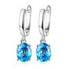 Серьги NeeTim 2ct Moissanite, 100% стерлинговое серебро S925, оригинальные серьги-подвески, свадебные украшения для невесты с сертификатом для женщин