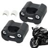 Motorcycle Handlebar Risers Aluminum Alloy 2pcs Handlebar Clamp Adapter Motorcycle 22mm Handlebar Risers Handlebar Mount Clamp