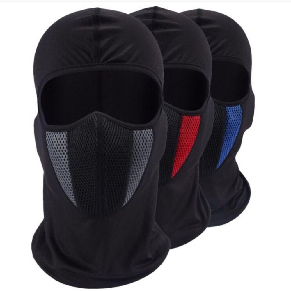 Breathable Full Face Neck Mask Elastic Trekking Riding Ski Hat Black Headgear Outdoor Sports