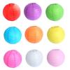 14 дюймов 35 см Декорация на День Рождения Сделай сам Свадебный Домашний Декор Круглые Бумажные Фонарики Атмосфера Праздника Середины Осени Подвесные Фонарики