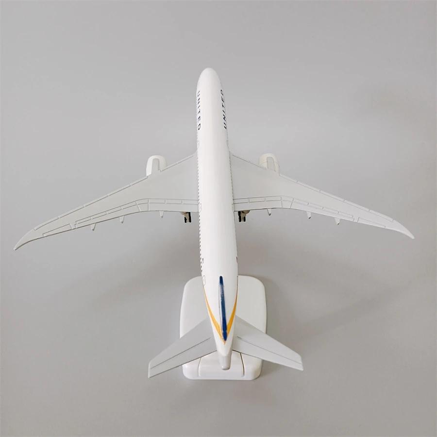 20см Металлическая модель самолета Авиакомпании United Boeing 787 Модель самолета United B787 Модель самолета Детский подарок
