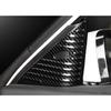 For Nissan Altima 2019-2024 Carbon Fiber Steel A Pillar Front Triangle Cover 2pc