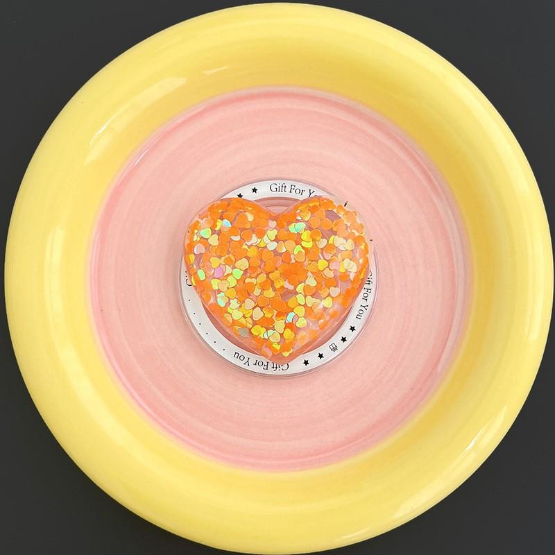 Magnetic Magsafe Back Adhesive Phone Airbag Bracket Glitter Drop Glue Love Desktop Watching Stand Women's Creative Design