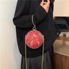 Luxury Round Ball Dinner Bag for Ladies Elegant Delicate Crossbody Bags Sparkling Diamond Party Bag