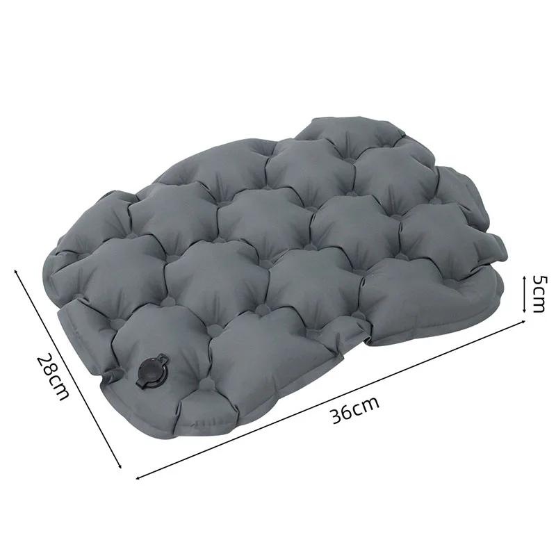 Portable Inflatable Outdoor Moisture-proof Seat Cushion Travel Camping Sitting Pad Foldable Mattress Seat for Home Office