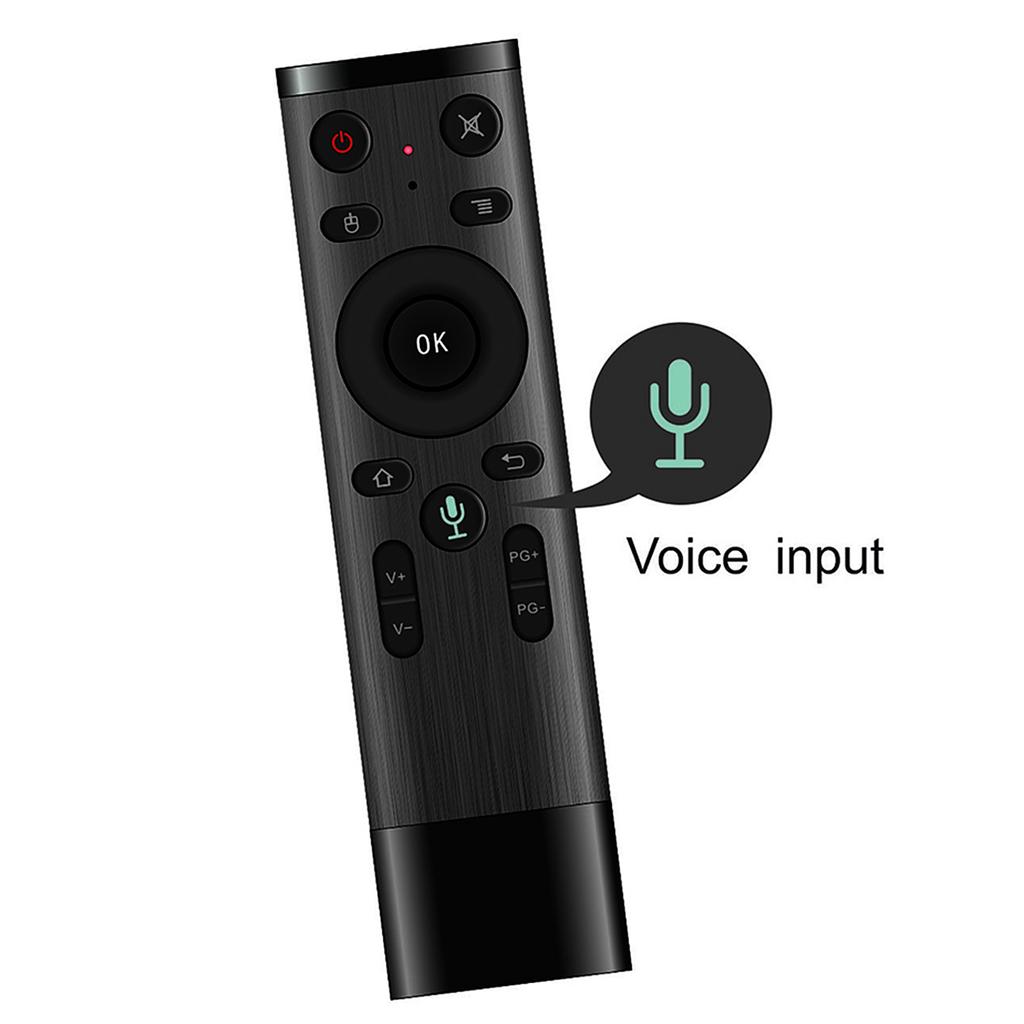 2.4G Wireless Remote Control with USB Receiver Voice Input for Smart TV Android TV Box HTPC PC