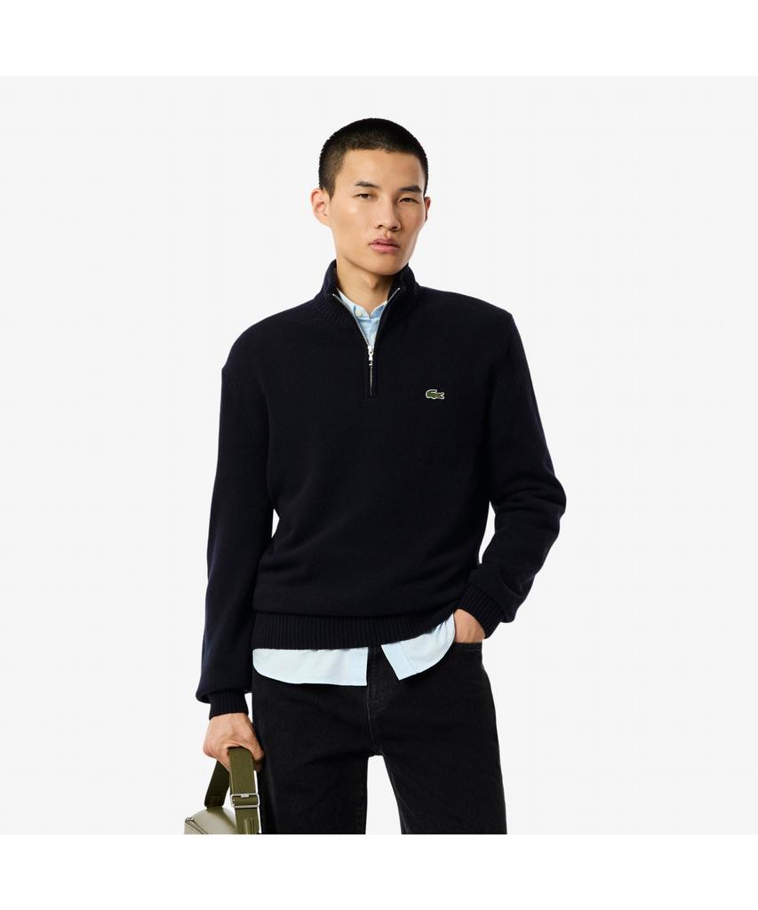 LACOSTE Men'S Wheat Wool Half-Zip Sweater Ah3052-55N 166