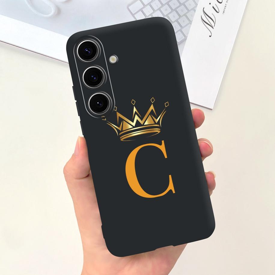 For Samsung Galaxy S24 5G Case SM-S921B Capa Fashion A Z Letters Soft Silicone Back Cover For Samsung S24 Ultra S24+ S 24 Bumper