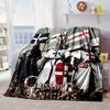 Knightly Crusader Armor Blanket Flannel Blanket for bed, sofa, Camping, Hiking, Picnic Essentials, gift for family Fan gifts