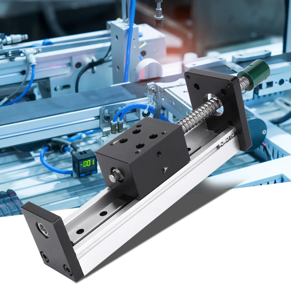 Linear Guide Rail Slide Ball Screw Motion Table 500mm Effective Stroke(1204 Ball Screw)