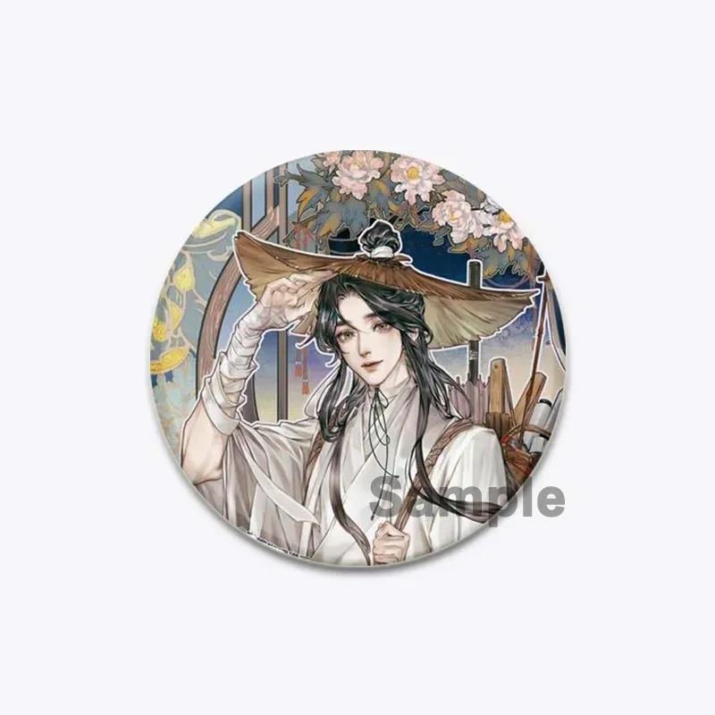 32/44/58MM Chinese Anime Tian Guan Ci Fu Brooche On Backpack Cartoon Badge Xie Lian Hua Cheng Enamel Pin Jewelry Accessorie Gift