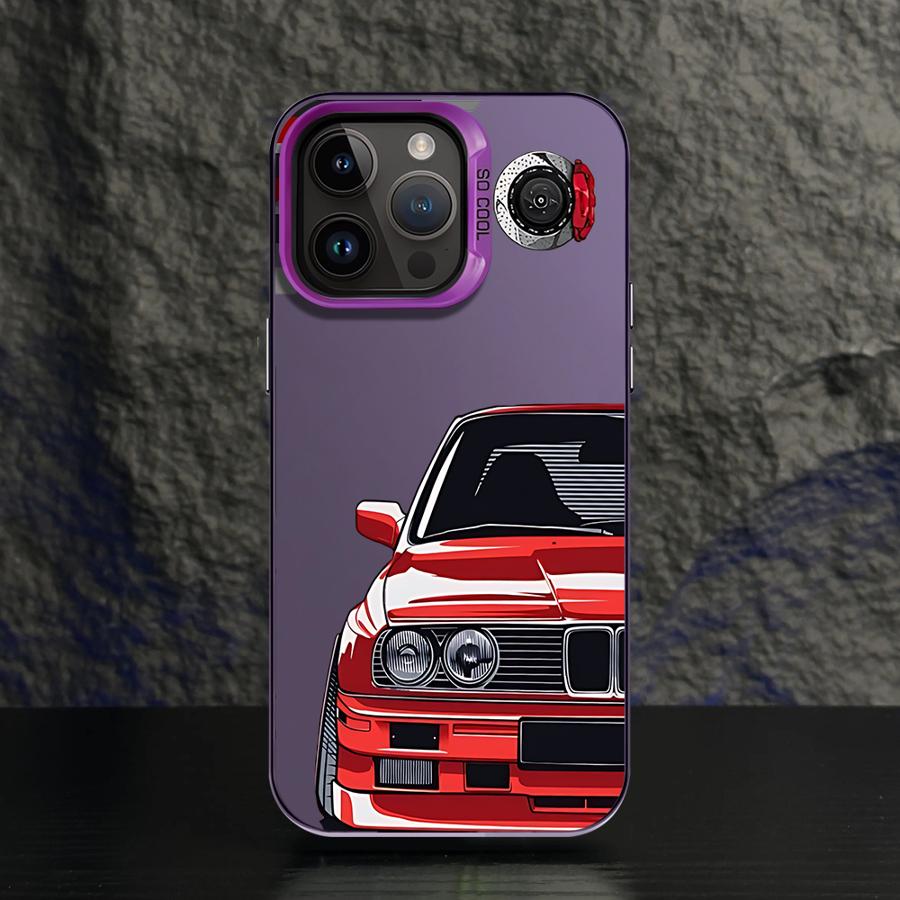 Чехол для телефона для iPhone 11 12 13 Pro Max 17 Air 14 15 16 Plus 16e Мягкий корпус JDM Спортивный автомобиль