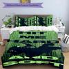 3pcs singer Billie Eilish3 pattern bedding set duvet cover set includes duvet cover &pillowcases, perfect all season bedroom decoration & gift