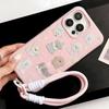 Расписной чехол для телефона для iPhone 15 11 13 14 для 15 16 Pro Max 12 13 16 Pro Милый Модный Смешной Чехол для телефона со шнурком Последние Рекомендации по самым продаваемым товарам