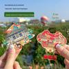 Xi'an City Scenic Metal Magnet Souvenir: Cultural Tourism Map and Museum Craft