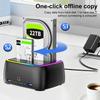 7 в 1 Док-станция для жестких дисков с двумя отсеками USB3.0 5 Гбит/с Type-C Док-станция для HDD для 2,5/3,5-дюймовых HDD/SSD Оффлайн клонирование Корпус Карта TF/SD