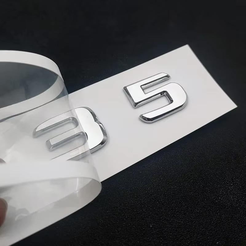JCG1 ABS For Mercedes Benz A 35 45 AMG W177 W176 A35 A45 A45S TURBO 4MATIC Car Trunk Letters Emblem Badge Logo Stickers Accessories