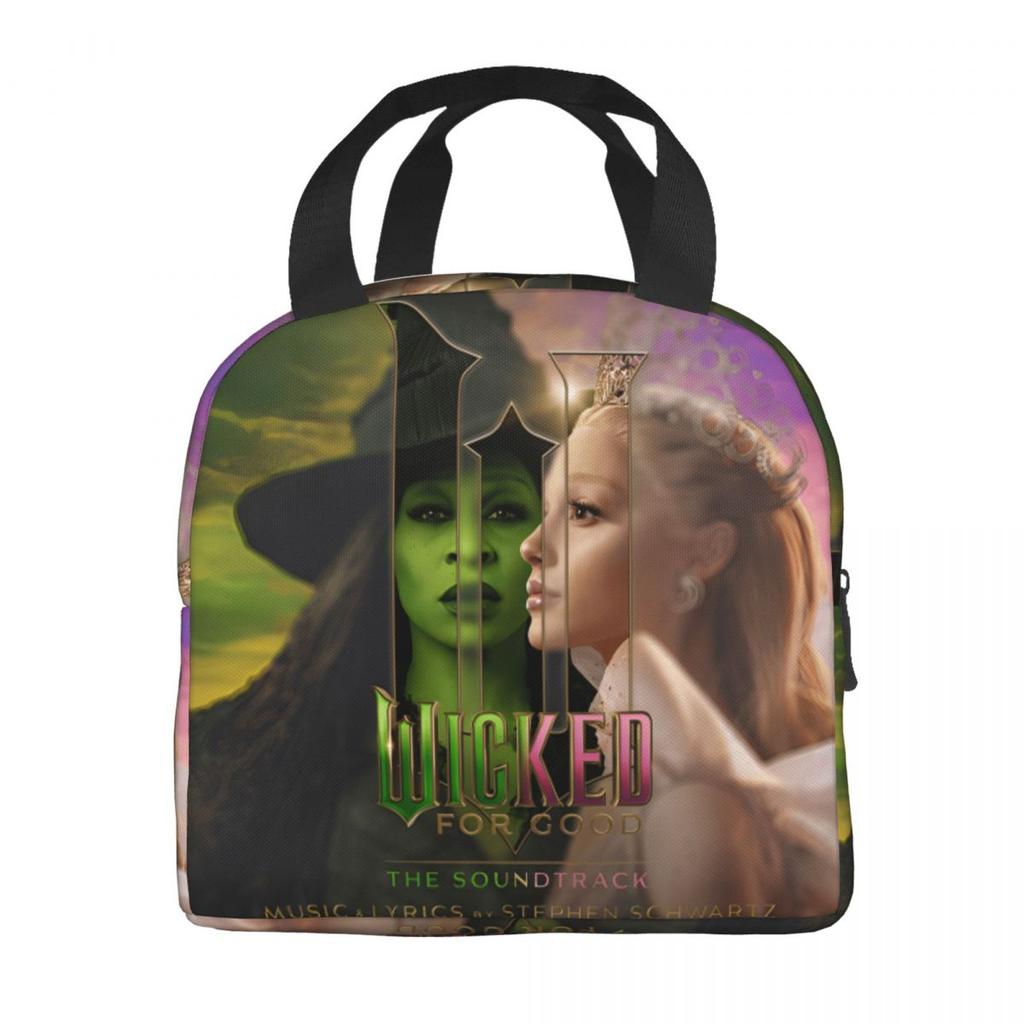 Aesthetic Wicked For Good Insulated Lunch Bag Food Container Portable Cooler Thermal Lunch Boxes For Picnic