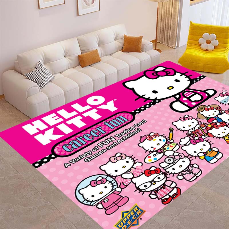 This brand new Hello Kitty rug is perfect for home décor and can be used in game rooms, bedrooms, living rooms, and other spaces