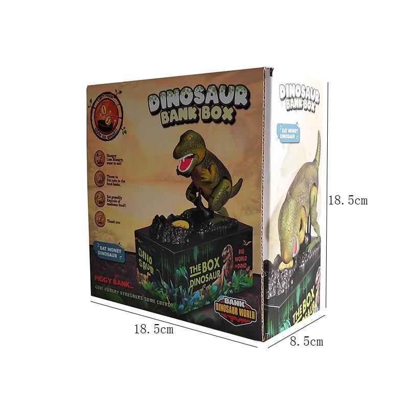Dinosaur & Dog Money-Eating Piggy Bank: Fun Electric Cartoon Toy