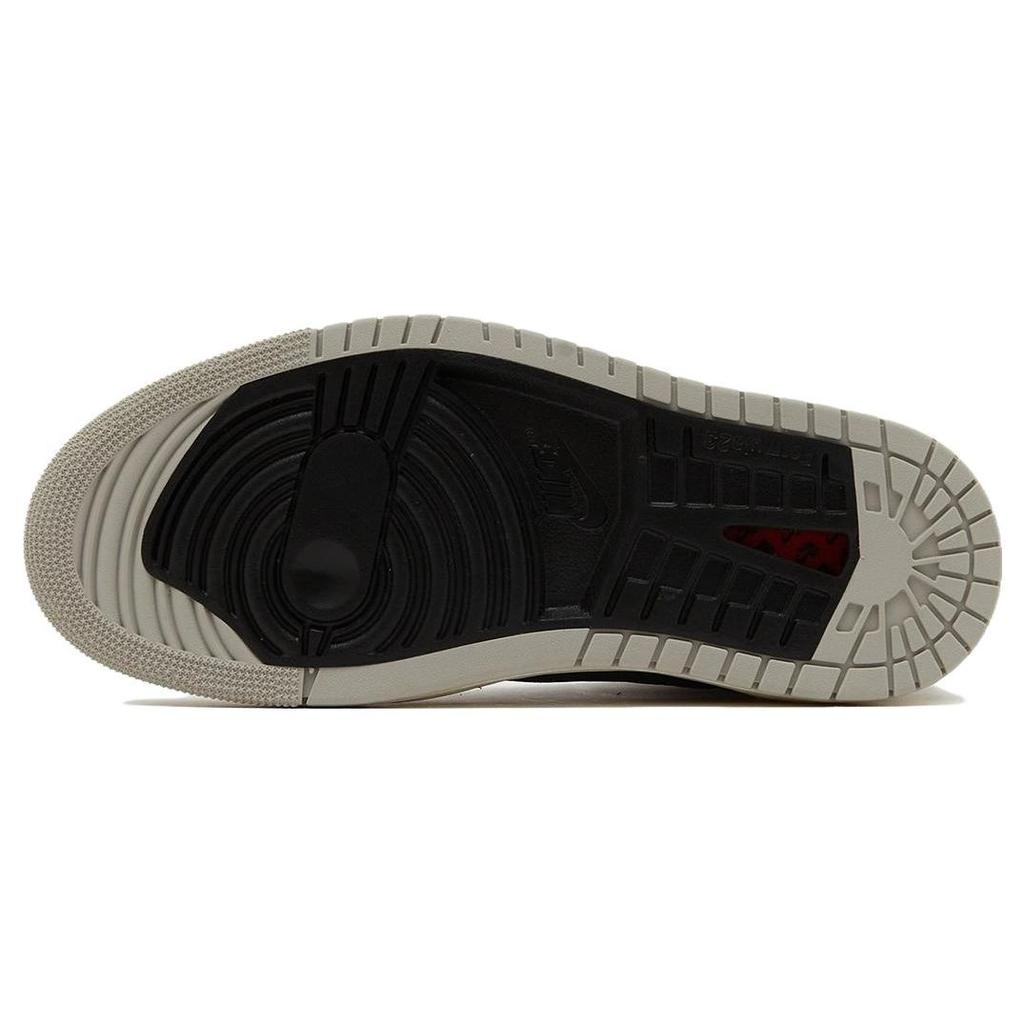 Женские кроссовки Air Jordan 1 High Zoom Comfort 2 Light Iron Ore серо-черного цвета кокосового молока DV1305-001