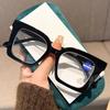Luxury Flora Printed Women Reading Glasses Trendy New Style Large Frame Hyperopia Men Oversized Anti-blue Presbyopic Glasses
