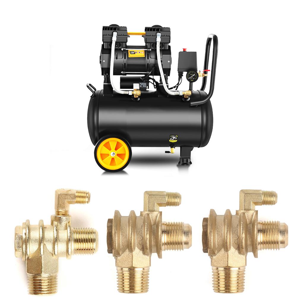 3-Way Unidirectional Check Valve Connect Pipe Brass/Aluminium Alloy High Quality Air Compressor Replacement Check Valves