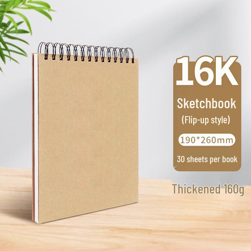A4 Hardcover Spiral Sketchbook for Art Students & Children, A3/A4/8K Drawing Pad