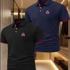 2Pack Men'S Fashion Color-Blocked Casual Short-Sleeve Polo Shirt, Comfortable And Breathable for Everyday Outdoor Wear