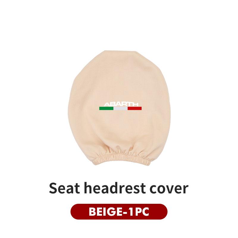 Car Seat Headrest Pillow Anti-Dirty Elastic Protective Cover For Abarth 124 125 500 695 5CC TC Spider Panda