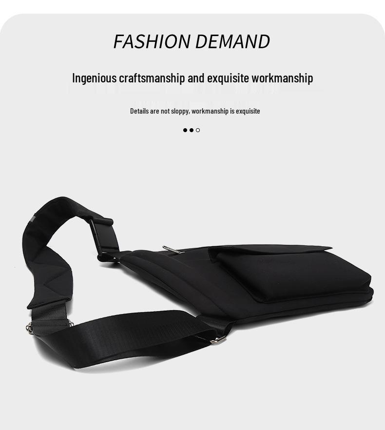 Мужская многофункциональная треугольная сумка через плечо - Повседневная наплечная и спортивная нагрудная сумка для велоспорта на открытом воздухе